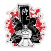 autocollant drôle de samouraï japonais, exploration de la culture japonaise, décalcomanie à gratter en vinyle, accessoires de voiture, kokor, ninja, bushido
