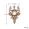broche style chinois su chaîne hommes mode loisirs costume d'affaires accessoires alliage broche cadeaux