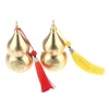 ornement feng shui en forme de gourde en laiton avec pompon, décoratif à collectionner pour la prospérité et la longévité, décoration de bureau et de maison