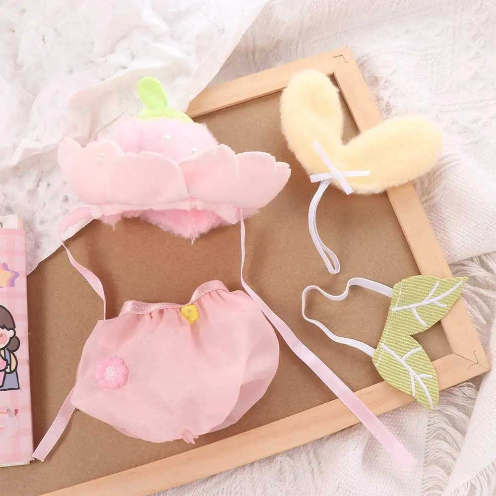 sakura elfe 10cm coton poupée vêtements robe avec aile poupée vêtements tenue rose fleur chapeau poupée habiller ensemble cadeau pour enfants sakura elfe 10cm coton poupée vêtements robe avec aile poupée vêtements tenue rose fleur chapeau poupée habiller ensemble cadeau pour enfants