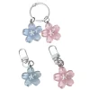 1XSweet Jelly Document Sakura Keychain Pendant, Creative Lovely Flower Keyring, Cute Fashion, Backpack, Face Ornaments, Couple Gifts