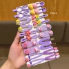 20 pinces à cheveux violettes mignonnes, douces et à la mode avec accessoires pour cheveux BB