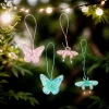 patch de poisson feuille de papillon perlé à la main, ornements suspendus, pendentif de sac pour vêtements, bricolage