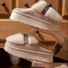 pantoufles en coton à semelles épaisses de style coréen avec doublure chaude, antidérapantes, adaptées à la maison et à l'extérieur