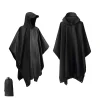 poncho de pluie pour adultes – cape imperméable avec manches détachables, équipement de randonnée léger pour les voyages en plein air
