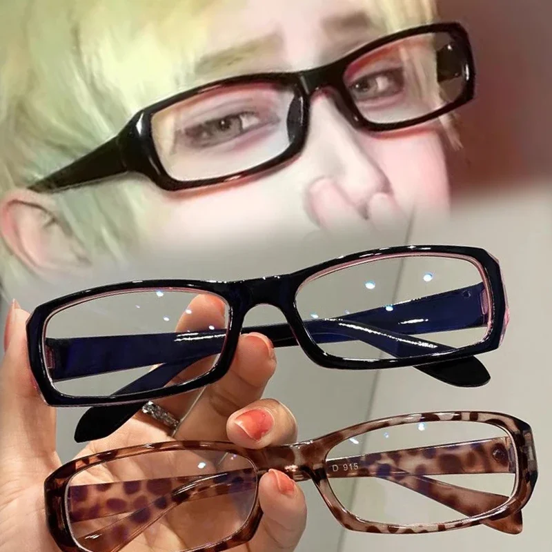 lunettes japonaises coréennes à petite monture carrée pour femmes, rétro harajuku, lunettes de lecture claires, lunettes bloquant la lumière bleue lunettes japonaises coréennes à petite monture carrée pour femmes, rétro harajuku, lunettes de lecture claires, lunettes bloquant la lumière bleue