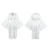femmes robe longue élégante kimono peignoir mariée cadeau de mariage robe dentelle patchwork chemise de nuit dame ample homewear lingerie intime