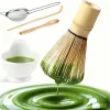 service à thé soft matcha 5 pièces avec fouet en bambou, support, cuillère en bambou, cuillère en bois, tamis kit matcha complet