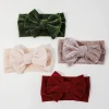 bandeau de sauna en velours pour bébés filles, turban élastique doux pour enfants, vêtements de sauna pour tout petits nouveau nés, accessoires pour cheveux