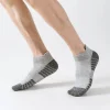 chaussettes de course athlétiques à la cheville chaussettes de sport coupe basse chaussettes rembourrées respirantes pour hommes femmes 5 paires / lot de chaussettes