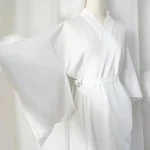 Kimono japonais traditionnel blanc, Robe avec ceinture Obi, manches longues, doublé Yukata, pour Spa, vacances, vêtements de nuit, Relaxation à domicile Kimono japonais traditionnel blanc, Robe avec ceinture Obi, manches longues, doublé Yukata, pour Spa, vacances, vêtements de nuit, Relaxation à domicile