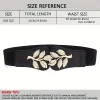 ceinture élastique pour femmes, version coréenne, feuille d'or, ceinture boutonnée, décoration de robe, manteau, ceinture élastique pour femmes