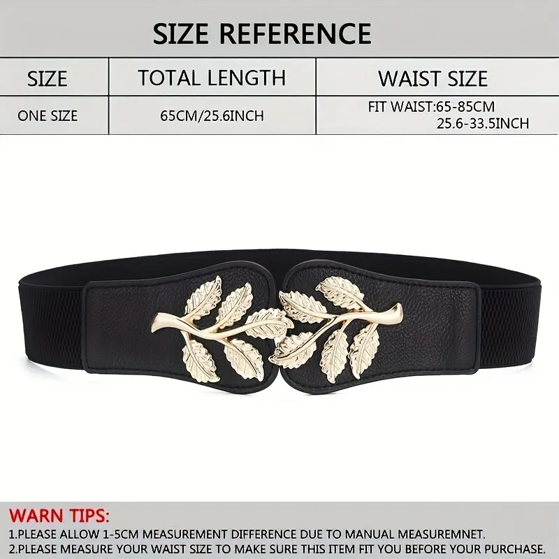 ceinture élastique pour femmes, version coréenne, feuille d'or, ceinture boutonnée, décoration de robe, manteau, ceinture élastique pour femmes ceinture élastique pour femmes, version coréenne, feuille d'or, ceinture boutonnée, décoration de robe, manteau, ceinture élastique pour femmes