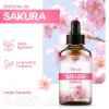 l'huile essentielle de sakura convient au massage, au douche, aux soins de la peau du visage et est facile à transporter avec vous lors de voyager