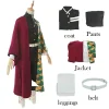 tomioka giyuu demon slayer anime cosplay costume pour hommes adultes, uniforme kimono, vêtements de carnaval d'halloween, vêtements d'anterie de scène