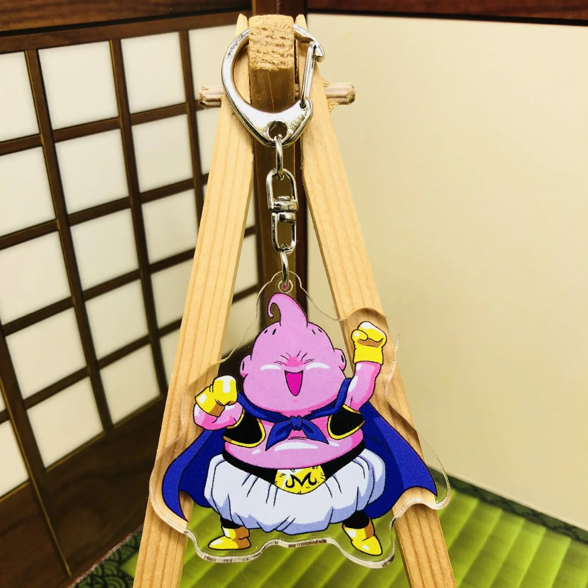 porte clés en acrylique dragon ball, troncs goku buu piccolo, accessoire de cosplay anime porte clés en acrylique dragon ball, troncs goku buu piccolo, accessoire de cosplay anime