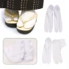 Chaussettes élastiques brodées de fleurs à deux orteils, Style japonais, mi-mollet, séparateur d’orteils, bonneterie pour femmes, chaussettes à bout fendu, Cosplay Chaussettes élastiques brodées de fleurs à deux orteils, Style japonais, mi-mollet, séparateur d’orteils, bonneterie pour femmes, chaussettes à bout fendu, Cosplay