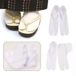 Chaussettes élastiques brodées de fleurs à deux orteils, Style japonais, mi-mollet, séparateur d’orteils, bonneterie pour femmes, chaussettes à bout fendu, Cosplay Chaussettes élastiques brodées de fleurs à deux orteils, Style japonais, mi-mollet, séparateur d’orteils, bonneterie pour femmes, chaussettes à bout fendu, Cosplay
