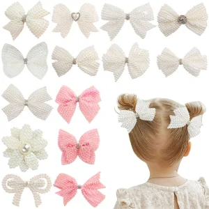 Pinces à cheveux Sweet Pearl pour filles, pinces à cheveux ornementales, barrettes à couches, épingles à cheveux en biscuits Bling, accessoires pour cheveux pour enfants, mode Pinces à cheveux Sweet Pearl pour filles, pinces à cheveux ornementales, barrettes à couches, épingles à cheveux en biscuits Bling, accessoires pour cheveux pour enfants, mode