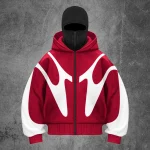 Décontracté usage quotidien tenues de vacances contraste couleur à capuche personnalité à capuche hommes sweat à capuche pour femme longueur régulière à capuche
