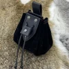 poudres de ficelle de proximité médiévales en similicuir, porte monnaie portable nordique rétro, ceinture vintage, sac à dés pour larp ren accessoires