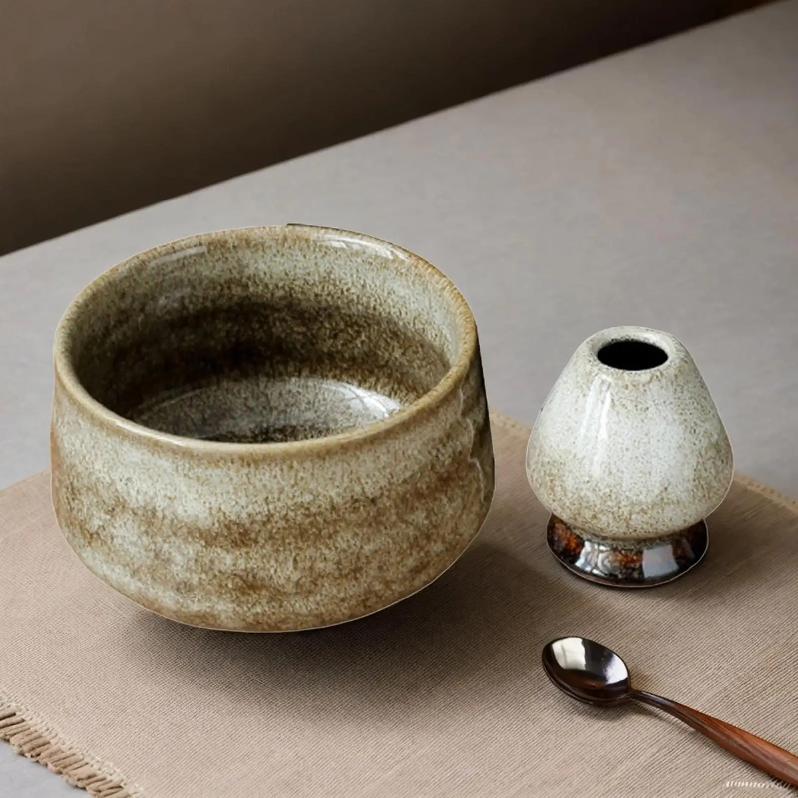 bols à matcha japonais avec porte fouet, 430ml, traditionnel, pour table, fête à la maison, cérémonie traditionnelle du thé bols à matcha japonais avec porte fouet, 430ml, traditionnel, pour table, fête à la maison, cérémonie traditionnelle du thé
