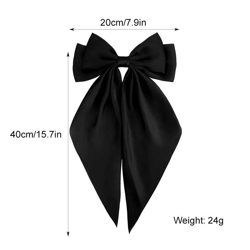 Épingle à cheveux coréenne à nœud papillon pour femme et fille, barrette en ruban de satin, nœud doux, tête arrière, clip de printemps, couvre chef, accessoires élégants Épingle à cheveux coréenne à nœud papillon pour femme et fille, barrette en ruban de satin, nœud doux, tête arrière, clip de printemps, couvre chef, accessoires élégants