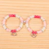 hello kitty correspondant coeur rose perlé couple accessoires kawaii magnétique bff ensemble cadeau de saint valentin pour elle
