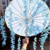 sakura parapluie en dentelle imperméable, parasol hanfu, fleurs, voiture, brev, japon, printemps, papier huilé cosplay, 82cm, 32 en effet