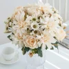 soie fleur artificielle vente chaude dahlia roses daisy maison vase jardin décor bonsaï mariage bouquet de mariée festival pas cher bricolage cadeaux