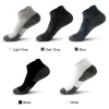 chaussettes de course athlétiques à la cheville chaussettes de sport coupe basse chaussettes rembourrées respirantes pour hommes femmes 5 paires / lot de chaussettes