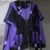 veste surdimensionnée harajuku y2k pour hommes et femmes, trench coat, solide, japonais, vintage, décontracté, haute rue, capuche, cosplay, punk, sweat shirt