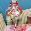 kawaii 18 cm taito hatsune miku coreful sakura wafuu kissa ver. figurine de demoiselle d'honneur, modèle de dessin animé, jouets à collectionner, cadeau de remise de diplôme