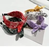 Boho Bow imprimé bandeaux pour femmes à large bord bandeaux Vintage élégant cerceau de cheveux noeud croisé chapeaux filles cheveux accessoires Boho Bow imprimé bandeaux pour femmes à large bord bandeaux Vintage élégant cerceau de cheveux noeud croisé chapeaux filles cheveux accessoires