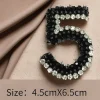 patch de couture en perles de cristal, motif alphabet, à la mode, pour costume, tenue décontracté, tout décoratif, bricolage, bijoux de couture