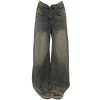 jean vintage à jambes larges pour femmes, coupe ample, amincissant, drapé, polyvalent, pantalon à jambes droites, nouvelle collection printemps été
