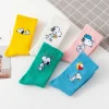 snoamendements chaussettes de sport en coton respirant pour femme, dessin animé, anime, doux, tube moyen, décontracté, absorbant la sueur, automne, hiver