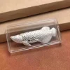 outil de brassage de thé en argent, accessoires de cérémonie du thé, animaux de thé en forme de poisson rouge, figurines décoratives de qualité de l'eau adoucie, 1/5 pièces