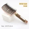 brosse à cheveux en nylon pour femmes, poignées de peigne, poils de pêche, support de massage, coiffure bouclée, outils de coiffure de salon