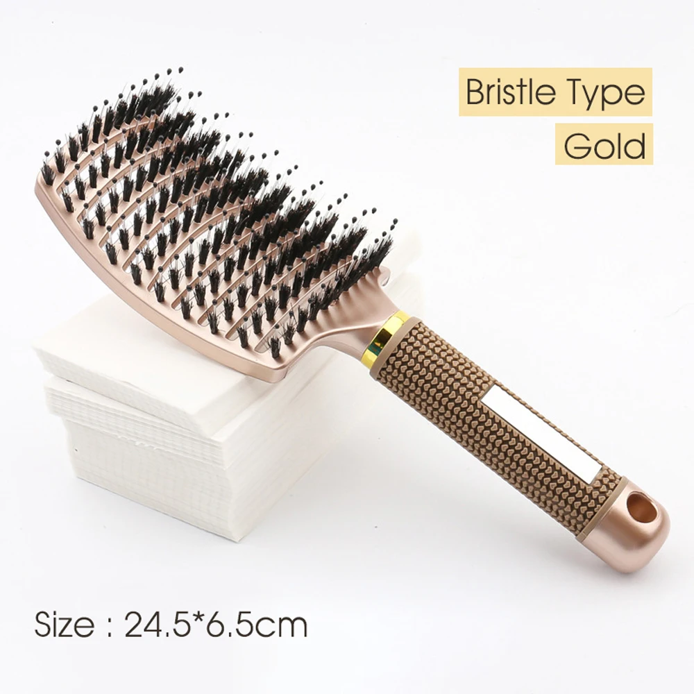 brosse à cheveux en nylon pour femmes, poignées de peigne, poils de pêche, support de massage, coiffure bouclée, outils de coiffure de salon brosse à cheveux en nylon pour femmes, poignées de peigne, poils de pêche, support de massage, coiffure bouclée, outils de coiffure de salon