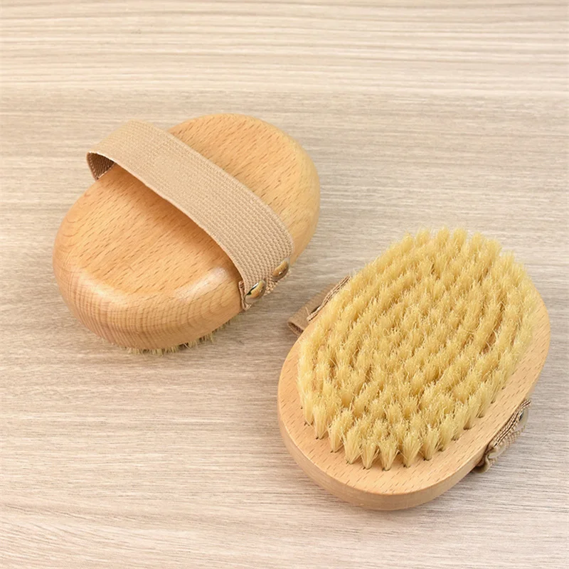 brosse corporelle en bois pour spa, poils de sanglier naturels, peau sèche organique, brosses de douche pour dos humide en bambou, brosse de bain exfoliante brosse corporelle en bois pour spa, poils de sanglier naturels, peau sèche organique, brosses de douche pour dos humide en bambou, brosse de bain exfoliante