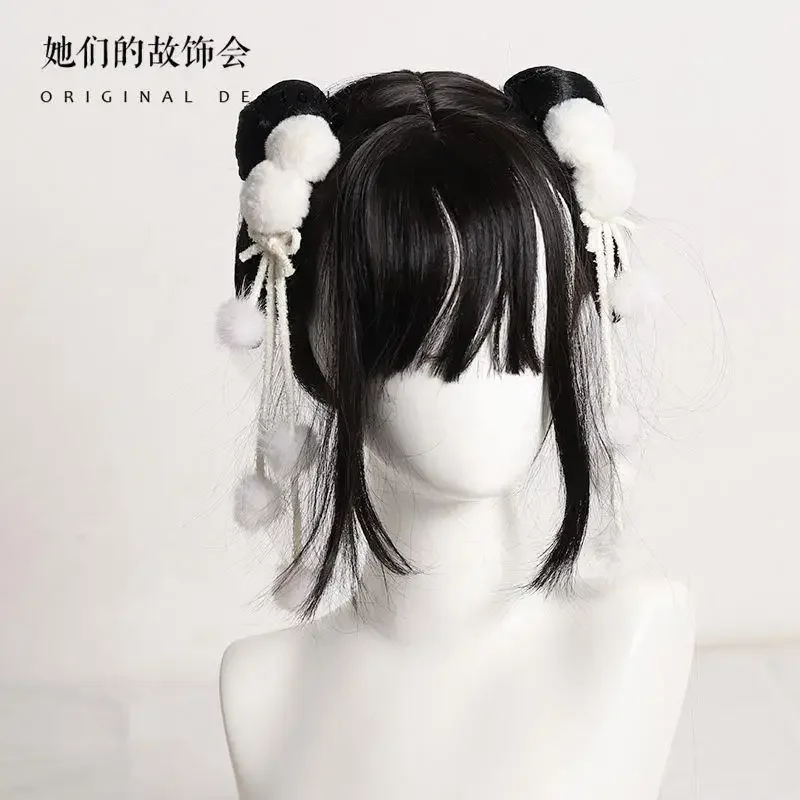 Accessoires pour cheveux à pampilles de Style dessin animé, couvre-chef en boule, pince latérale, pinces à cheveux polyvalentes bicolaires pour hommes, femmes, enfants et bébés Accessoires pour cheveux à pampilles de Style dessin animé, couvre-chef en boule, pince latérale, pinces à cheveux polyvalentes bicolaires pour hommes, femmes, enfants et bébés