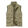 nouvelle veste à capuche de mode automne hiver, veste d'extérieur à col montant pour hommes fonctionnelle multi poches imperméable et à séchage rapide