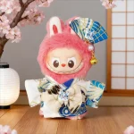 Sakura Butterfly Kimono Labubu Secret Edition 4.0, accessoires de tenue pour vêtements de poupée Labubu de 10.5cm, Style japonais Sakura Butterfly Kimono Labubu Secret Edition 4.0, accessoires de tenue pour vêtements de poupée Labubu de 10.5cm, Style japonais
