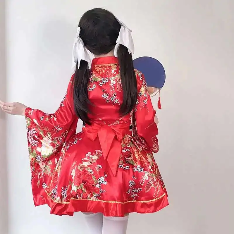robe kimono japonaise modifiée pour femmes, peignoir d'été, costume de cosplay, anime, costumes d'halloween, sexy, geisha douce, kawaii pour filles robe kimono japonaise modifiée pour femmes, peignoir d'été, costume de cosplay, anime, costumes d'halloween, sexy, geisha douce, kawaii pour filles