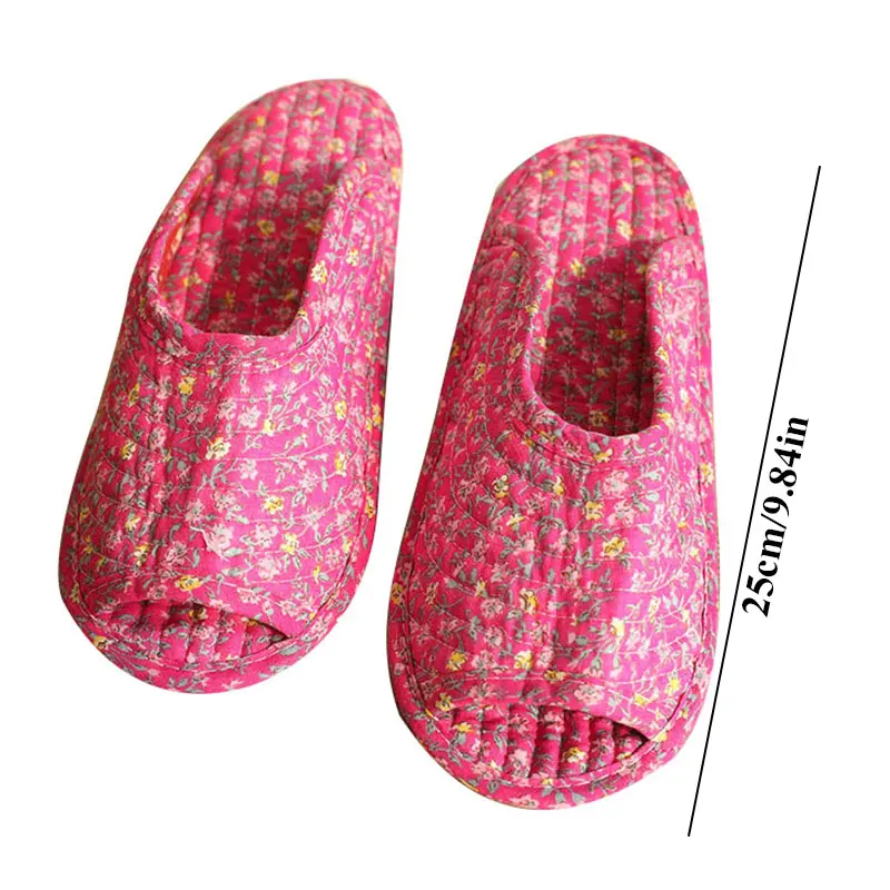 pantoufles en coton à l'offre elles souples pour femmes et filles, pantoufles d'intérieur de maison, pastorales, florales, confortables, chaudes, neuves pantoufles en coton à l'offre elles souples pour femmes et filles, pantoufles d'intérieur de maison, pastorales, florales, confortables, chaudes, neuves
