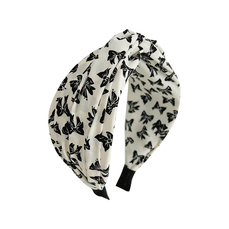 version coréenne de la mode nouveau cerceau de cheveux tissu imprimé accessoires de cheveux à large bord cerceau de tête accessoires de tête de conception simple version coréenne de la mode nouveau cerceau de cheveux tissu imprimé accessoires de cheveux à large bord cerceau de tête accessoires de tête de conception simple