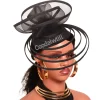 mariage formel maille fascinator chapeaux dames femmes élégant fête thé casque femme mariage derby chapellerie casquette événement fascinators
