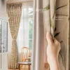rideau de chambre à coucher avec crochet jolie çonné, style pastoral américain, complètement occultant, pour salon, chambre d'enfant, nouvelle collection 2023
