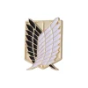 broche en émail attaque sur titan, dessin animé japonais eren jaeger mikasa ackerman jiyuu no tsubasa, broche de dessin animé, badge à revers à la mode, cadeau